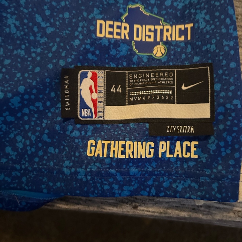 Nike Deer District Blue Swingman Jersey